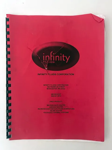 Original red Infinity Fluids manual and binder included with this controller